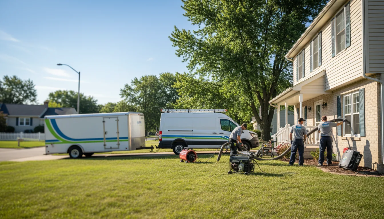 Flooded Basement Restoration And Cleanup With Repair in Monticello, IN near me